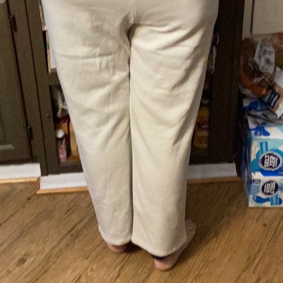 Women's Long Sleeve Fleece Jumpsuit - Cream - Universal Thread - size small-new - Picture 5 of 5